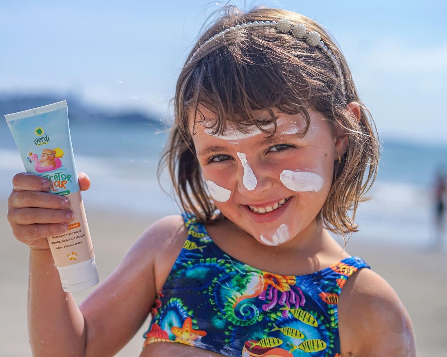 Protetor Solar Natural Físico Mineral Vegano Orgânico Bebê e Criança 3 Protetor Solar Natural Físico Mineral Vegano Orgânico Bebê e Criança - Imagem 3