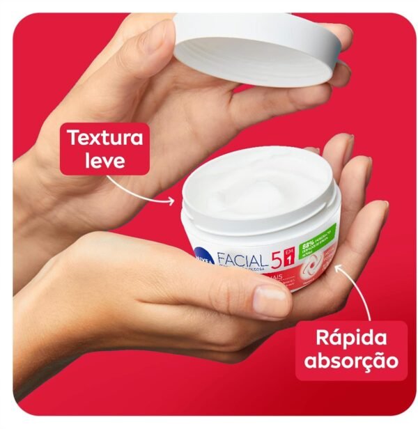 NIVEA Creme Facial Antissinais 100g - Sua fórmula com hidronutrientes e vitamina E é de rápida absorção, firma e reduz linhas de expressão e protege a pele contra os raios UVA/UVB - Imagem 4