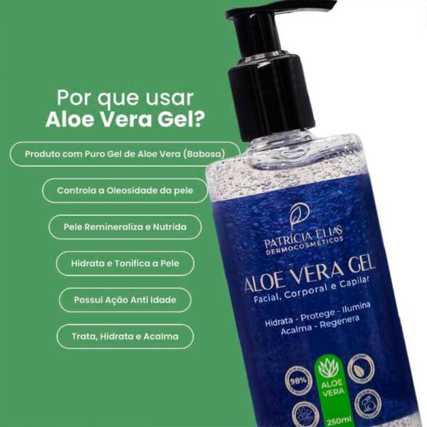 Aloe Vera Gel de Babosa – 250ml - Imagem 4
