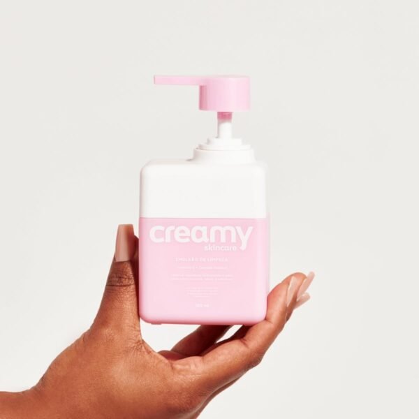 Creamy Skincare Emulsão de Limpeza 180ml | Sem Fragrância, Previne Ressecamento, Limpa sem Agredir, Hidrata a Pele | Peles Secas e/ou Normais, Inclusive as Mais Sensíveis - Imagem 3