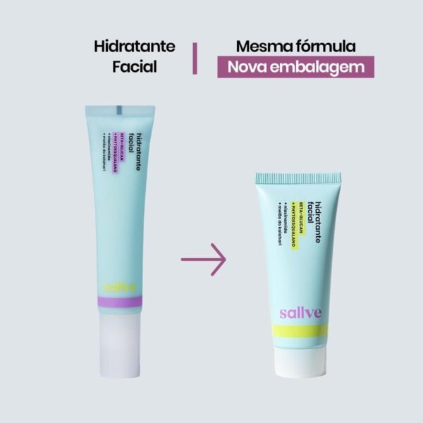 Sallve Hidratante Facial 40G - Beta-Glucan Phytoesqualano - Imagem 3