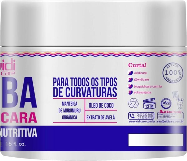 Widicare Juba Máscara Hidro-Nutritiva - Widi Care Widi Care Branco Médio - Imagem 3