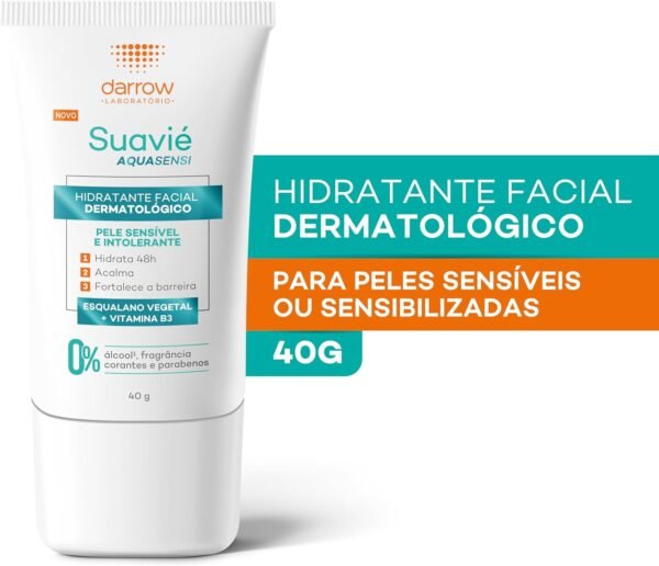 Darrow Suavié Aquasensi Hidratante Facial Pele Sensível 40g - Imagem 2