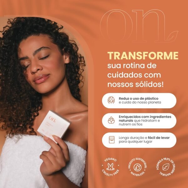 ORGANICO NATURAL Shampoo Solido Nutritivo On 80G - Imagem 4