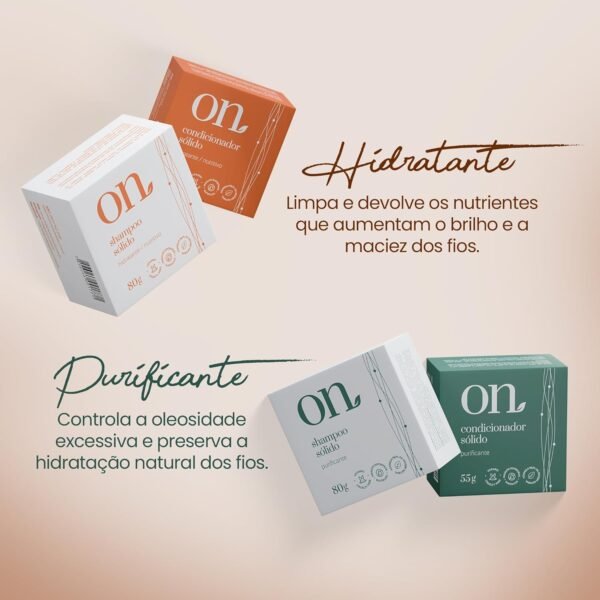 ORGANICO NATURAL Shampoo Solido Nutritivo On 80G - Imagem 7