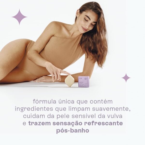 B.O.B Bars Over Bottles Sabonete Íntimo em Barra | Natural, vegano, livre de crueldade, sustentável, livre de plástico, waterless, pH equilibrado com o da região íntima (4,5) - Imagem 4