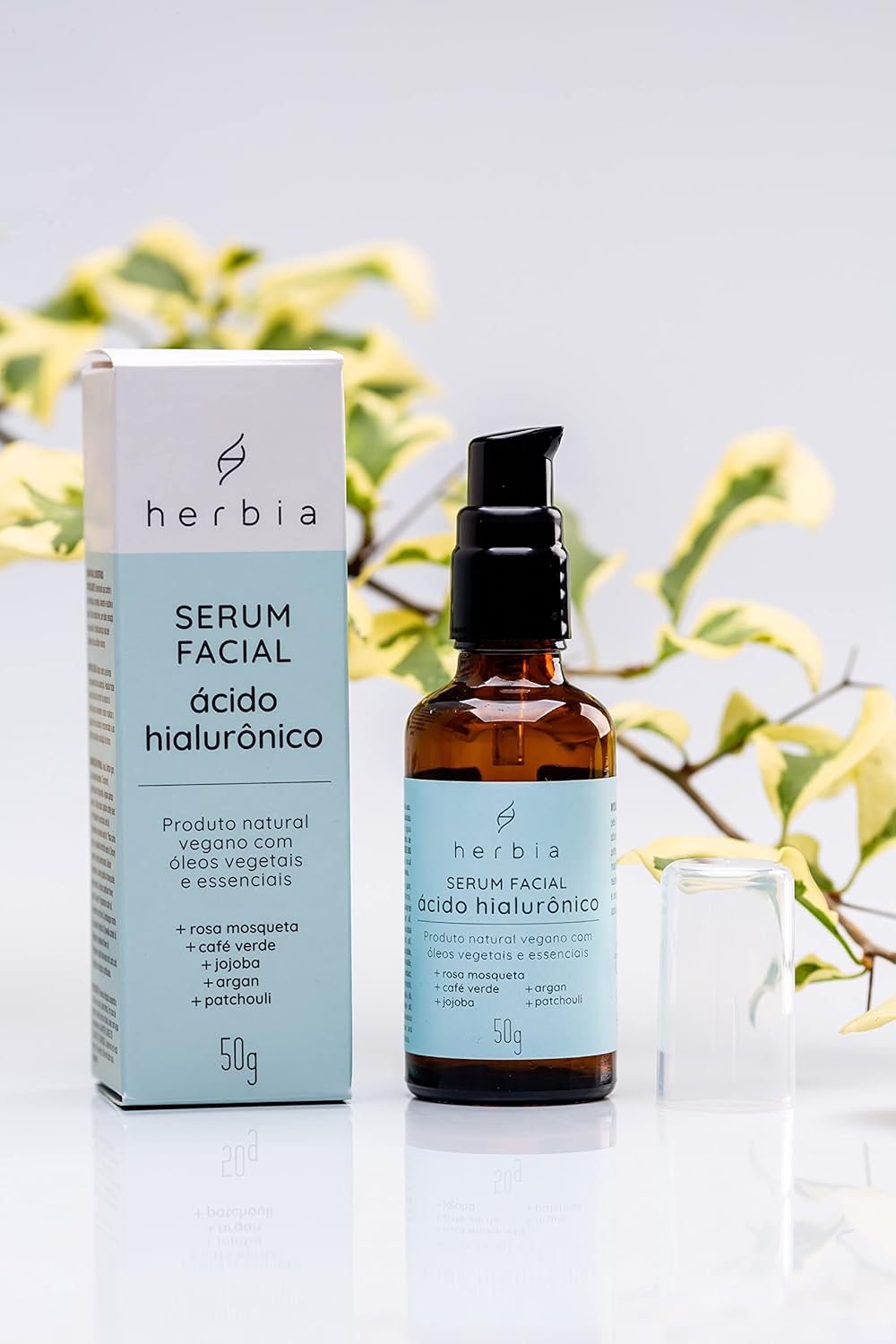 Herbia Sérum Facial Com Ácido Hialurônico Natural E Vegano 3 Herbia Sérum Facial Com Ácido Hialurônico Natural E Vegano - Imagem 3