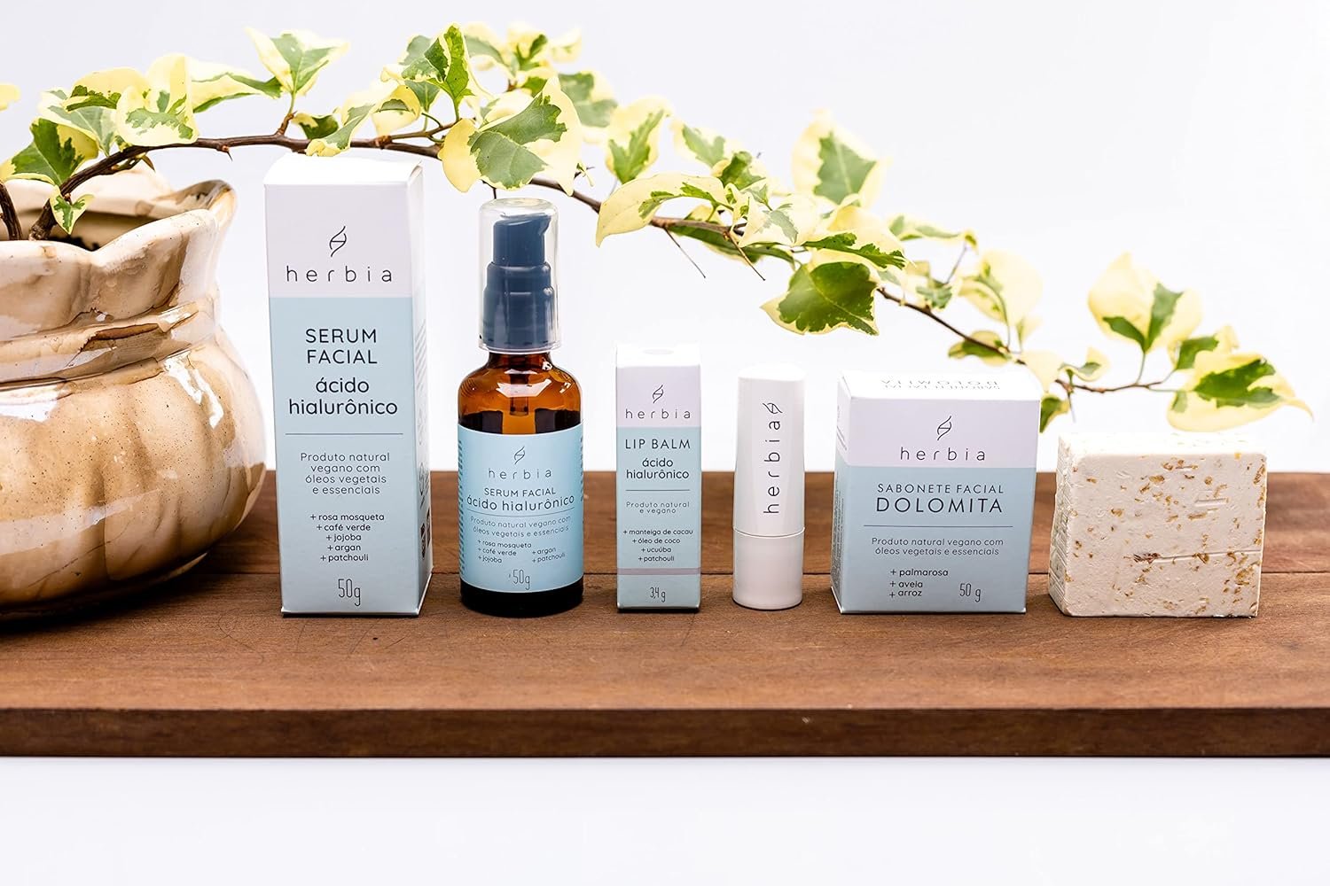 Herbia Sérum Facial Com Ácido Hialurônico Natural E Vegano 4 Herbia Sérum Facial Com Ácido Hialurônico Natural E Vegano - Imagem 4