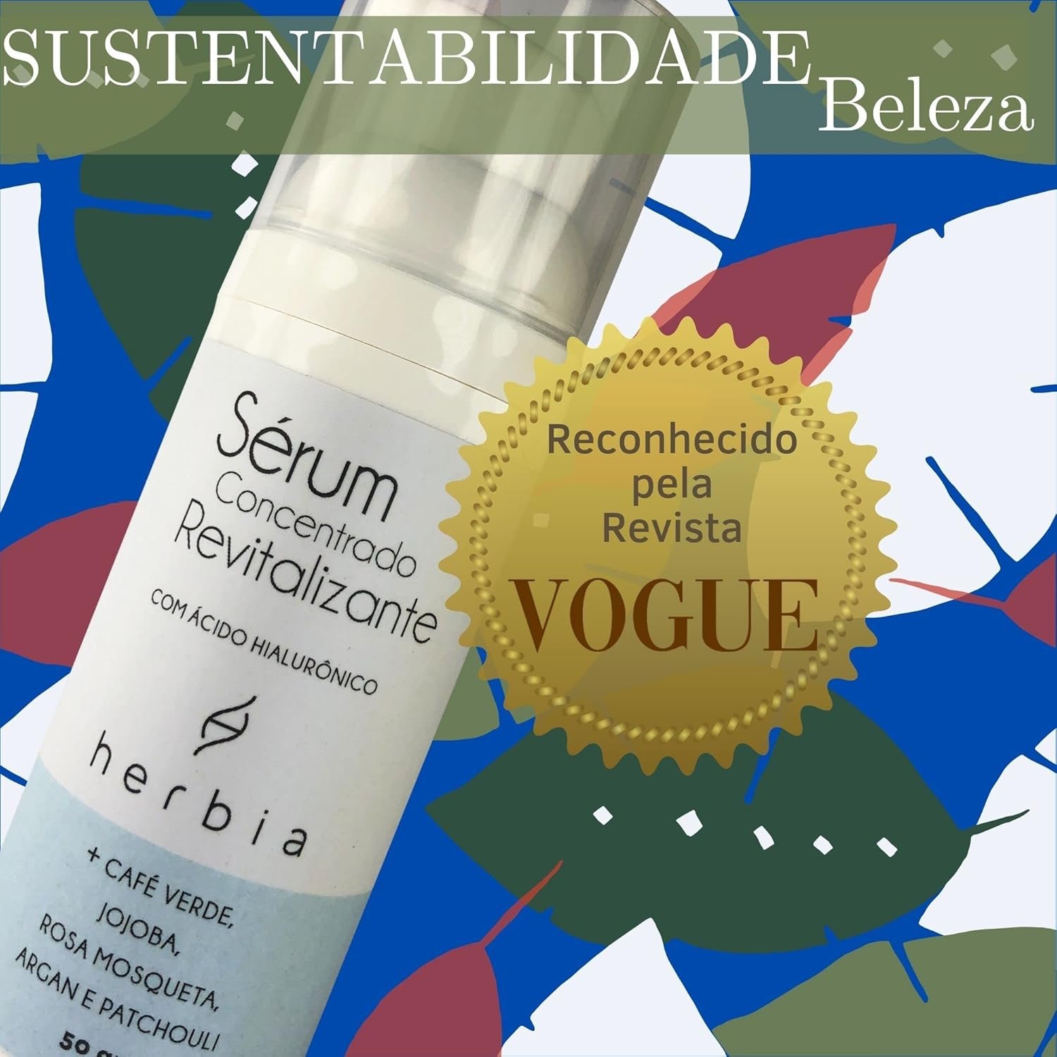 Herbia Sérum Facial Com Ácido Hialurônico Natural E Vegano 5 Herbia Sérum Facial Com Ácido Hialurônico Natural E Vegano - Imagem 6