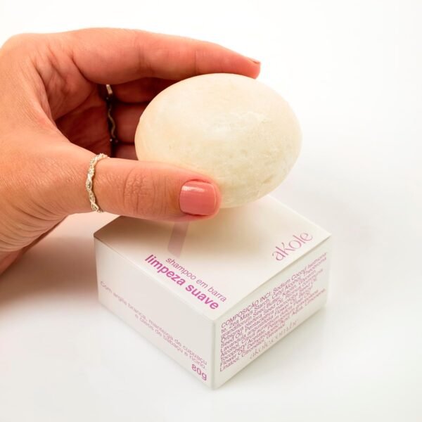 Akole - Shampoo em Barra Limpeza Suave 80g - Imagem 4