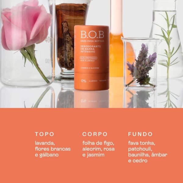 Desodorante Alta Proteção Intensivo em Barra B.O.B | Natural, vegano, livre de crueldade, sustentável, livre de plástico, waterless, 0% álcool, livre de alumínio - Imagem 3