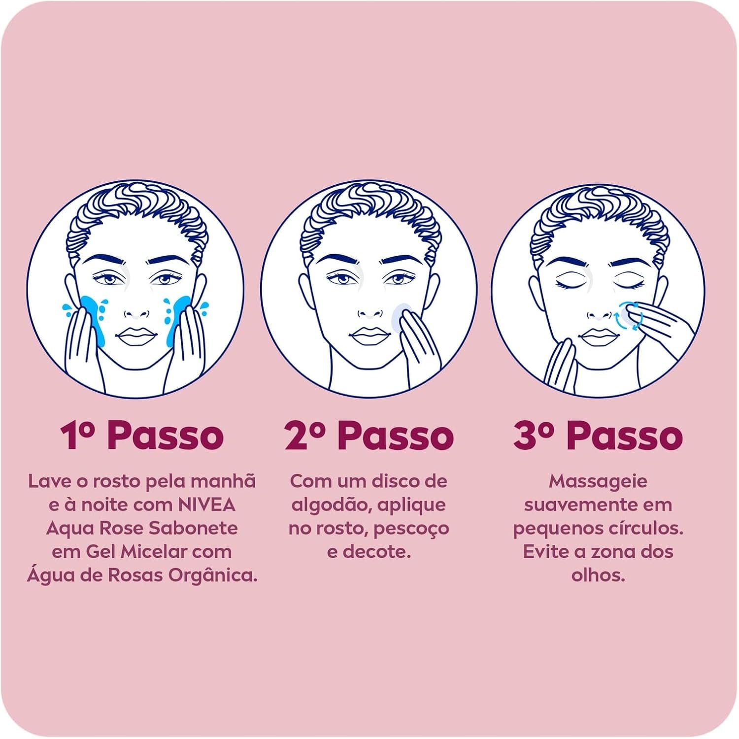 NIVEA Tônico Hidratante Aqua Rose 200ml - Cuidado Facial - Melhora a aparência dos poros, tonifica e finaliza a limpeza do rosto, além de hidratar intensamente com água de rosas orgânicas 4 NIVEA Tônico Hidratante Aqua Rose 200ml - Cuidado Facial - Melhora a aparência dos poros, tonifica e finaliza a limpeza do rosto, além de hidratar intensamente com água de rosas orgânicas - Imagem 4