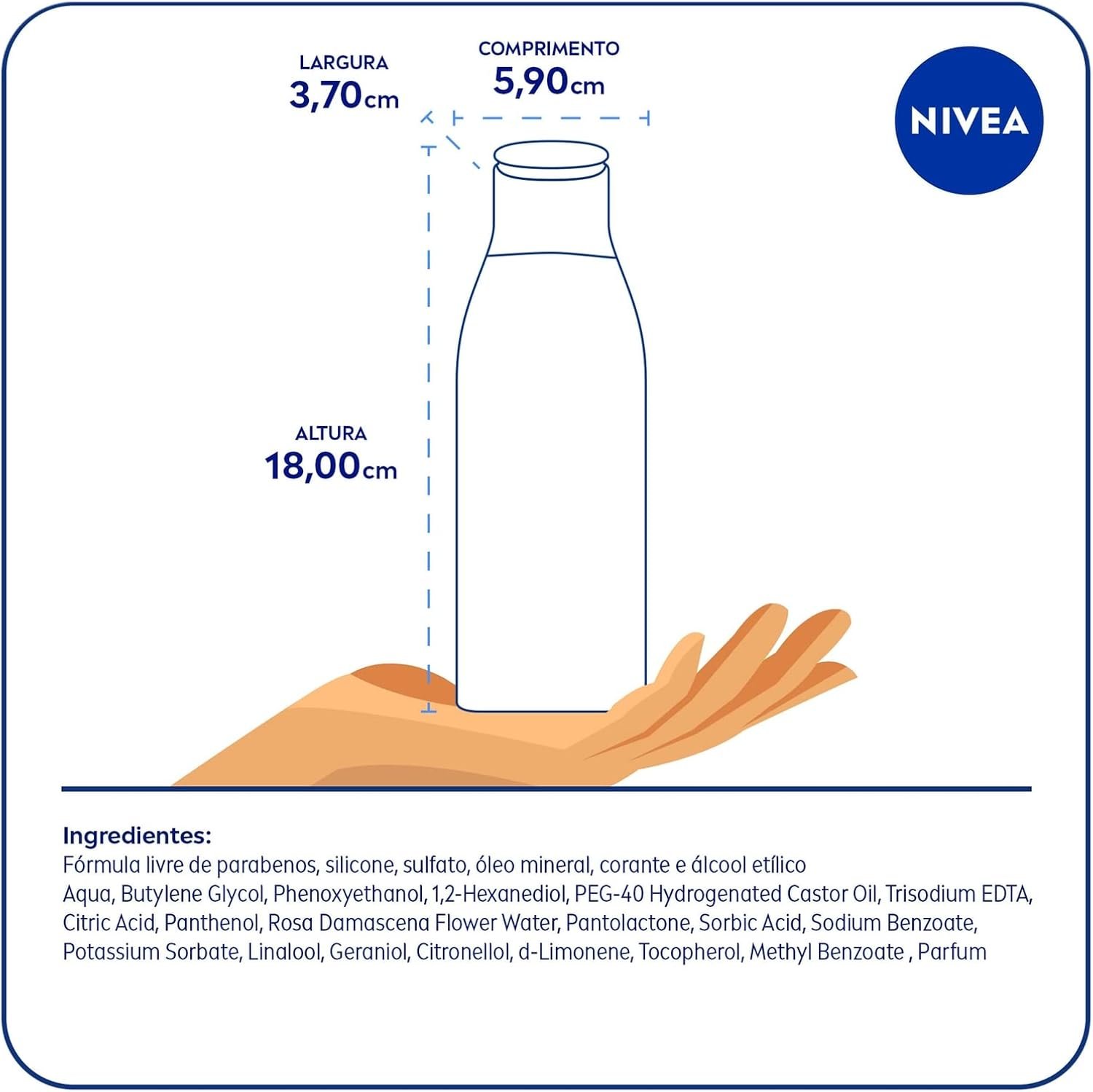 NIVEA Tônico Hidratante Aqua Rose 200ml - Cuidado Facial - Melhora a aparência dos poros, tonifica e finaliza a limpeza do rosto, além de hidratar intensamente com água de rosas orgânicas 5 NIVEA Tônico Hidratante Aqua Rose 200ml - Cuidado Facial - Melhora a aparência dos poros, tonifica e finaliza a limpeza do rosto, além de hidratar intensamente com água de rosas orgânicas - Imagem 7