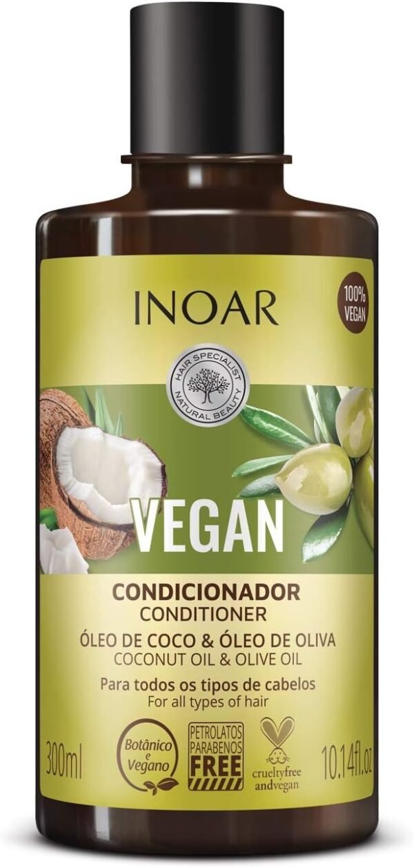 INOAR Condicionador Vegan 300Ml, Inoar, Incolor - Imagem 2
