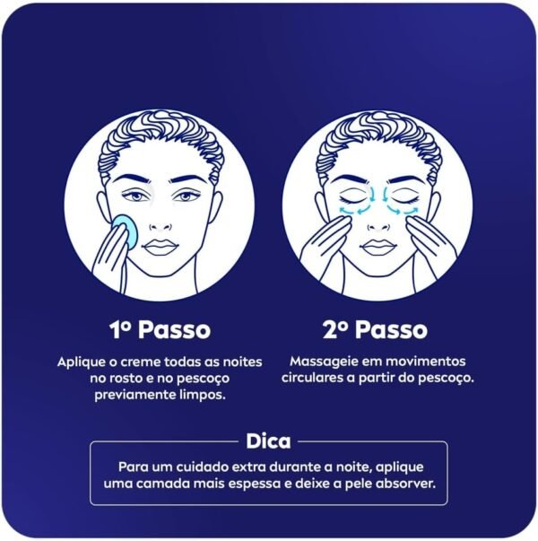 NIVEA Creme Facial Antissinais Cellular Filler Noite 49g - Reduz profundamente as rugas, diminui linhas de expressão e deixa a pele com aparência jovem, com ácido hialurônico - Imagem 6