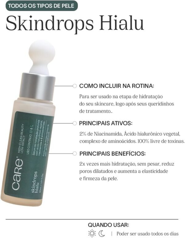 Sérum Facial de Hidratação Profunda Skindrops Hialu - Imagem 2