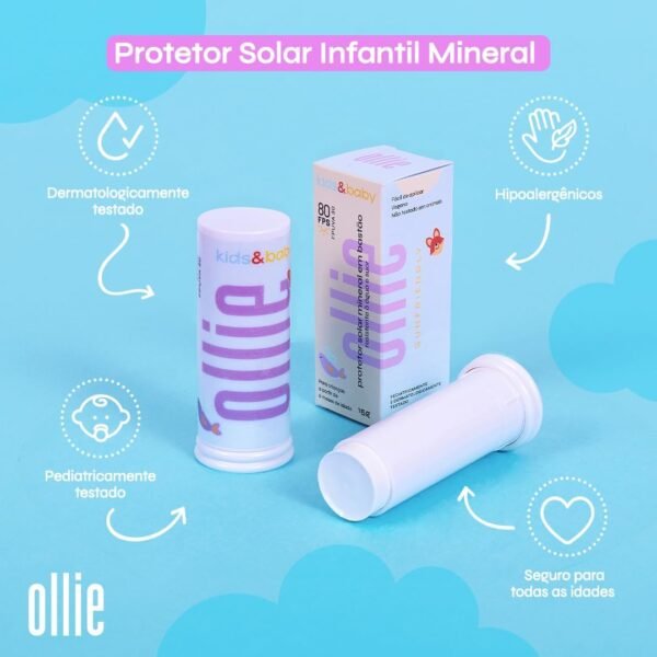 Protetor Solar Infantil em Bastão Mineral FPS 80 FPUVA 30​ - Imagem 3