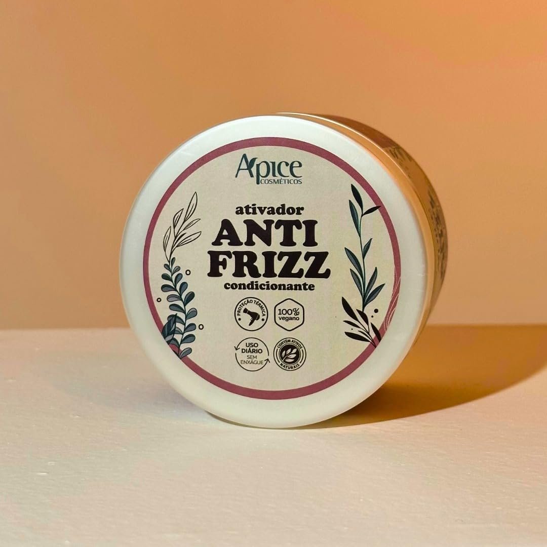 Apice Ativador Anti Frizz Condicionante 500g - Creme Anti-Frizz Cabelo Fragrância Sem Sulfatos ou Parabenos Dermatologicamente Testado Pote Apce 3 Apice Ativador Anti Frizz Condicionante 500g - Creme Anti-Frizz Cabelo Fragrância Sem Sulfatos ou Parabenos Dermatologicamente Testado Pote Apce - Imagem 3