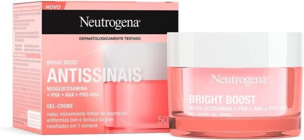 Neutrogena Gel Creme Facial Antissinais Bright Boost, 50ml - Imagem 3