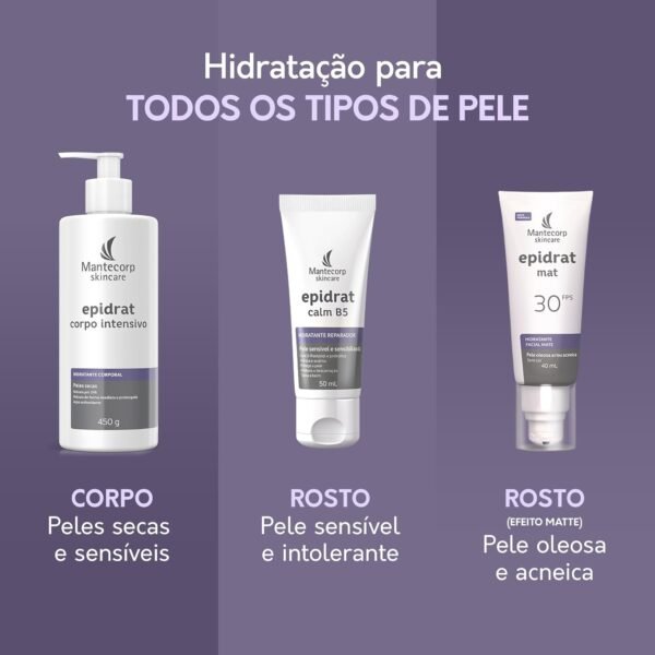 MANTECORP - Creme Hidratante Epidrat Corpo Intensivo - Hidrata e Acalma a Pele, Mantém Hidratação Intensa por 48h, Absorção Rápida - 500g - Imagem 5