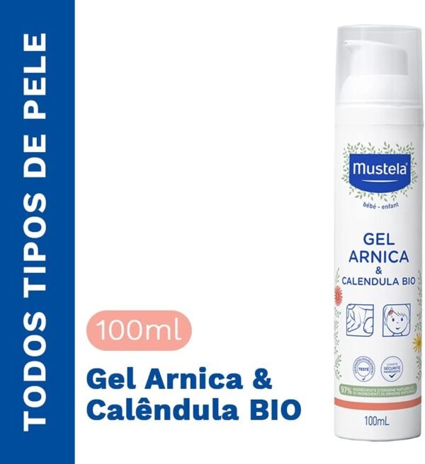 Mustela Gel Arnica E Calêndula Bio 100Ml – Refresca Hidrata E Alivia Inchaços E Hematomas Das Quedas E Batidas – Para Os Pequenos Dodóis Das Crianças Com 97% De Ingredientes De Origem - Imagem 3