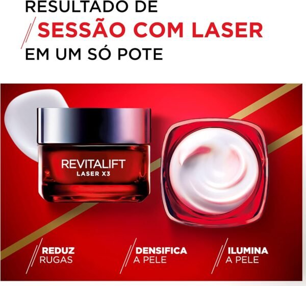 L'Oréal Paris Creme Facial Anti-idade Laser X3 Diurno Revitalift, 50ml - Imagem 2