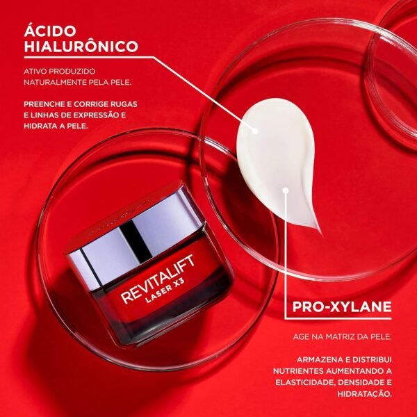 L'Oréal Paris Creme Facial Anti-idade Laser X3 Diurno Revitalift, 50ml - Imagem 4