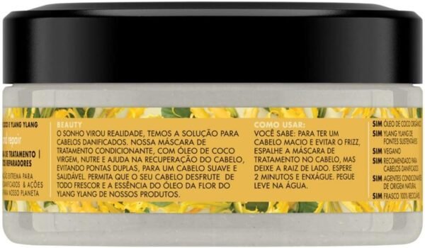 Love Beauty & Planet Máscara De Tratamento Hope And Repair Óleo De Coco E Ylang Ylang 190G - Imagem 3