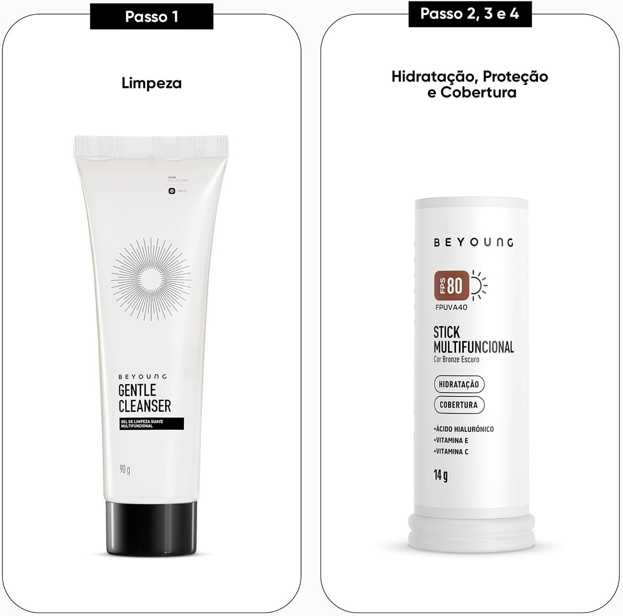 Beyoung Stick Multifuncional Com Cor FPS 80 Bege Claro 14g 4 Beyoung Stick Multifuncional Com Cor FPS 80 Bege Claro 14g - Imagem 6