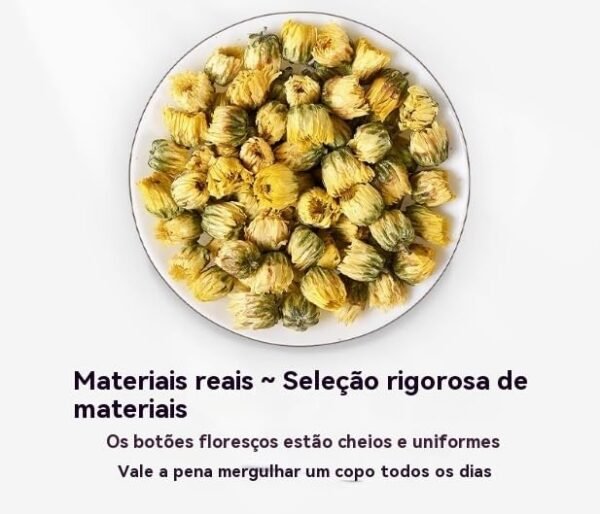 Chá de crisântemo natural asiático, aroma rico, fabricado e consumido, adição saudável de bebida-0, chá da tarde (40g*3 lata) - Imagem 3