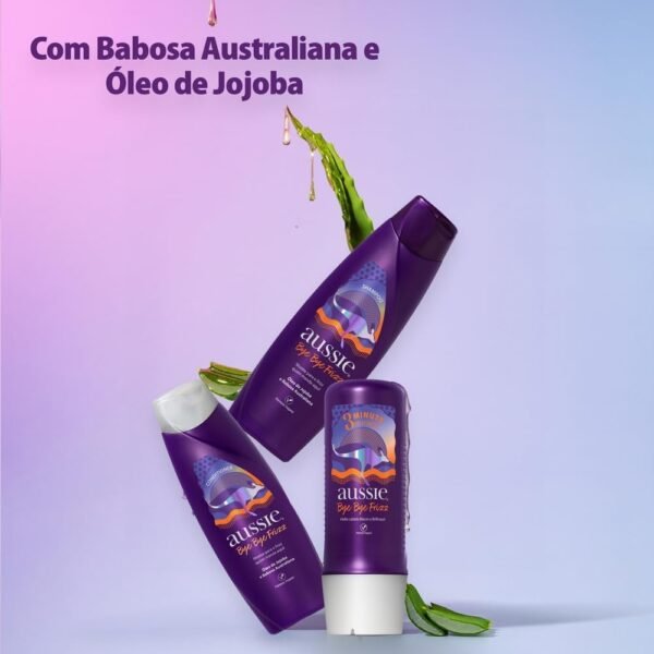 Aussie Bye Bye Frizz Óleo de Jojoba e Babosa Australiana Condicionador 360 ml - Imagem 4