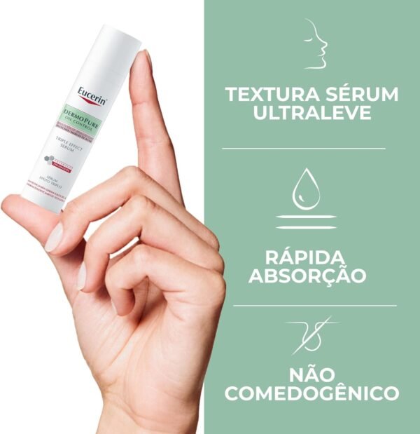 Sérum Facial Eucerin Dermo Pure Oil Control Efeito Triplo 40ml - Imagem 3