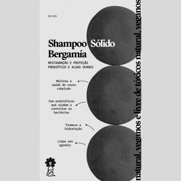 Kit de Shampoo e Condicionador em Barra Natural com Capim Limão Sólido Hidratação Completa - Imagem 3