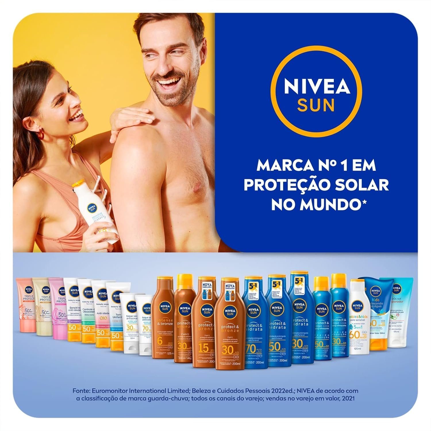NIVEA SUN Protetor Solar Facial Toque Seco Antissinais FPS 70 40ml 3 NIVEA SUN Protetor Solar Facial Toque Seco Antissinais FPS 70 40ml - Imagem 3
