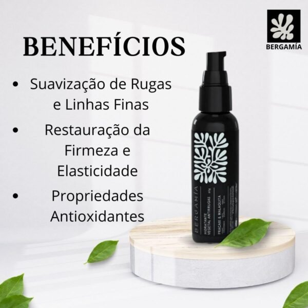 Hidratante Facial Antissinais com Óleo de Pracaxi e Malaquita para Pele Sensível e Seca - Imagem 4