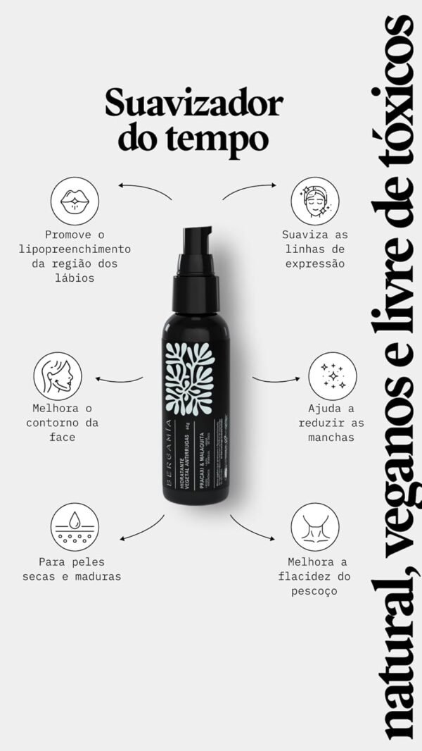 Hidratante Facial Antissinais com Óleo de Pracaxi e Malaquita para Pele Sensível e Seca - Imagem 8