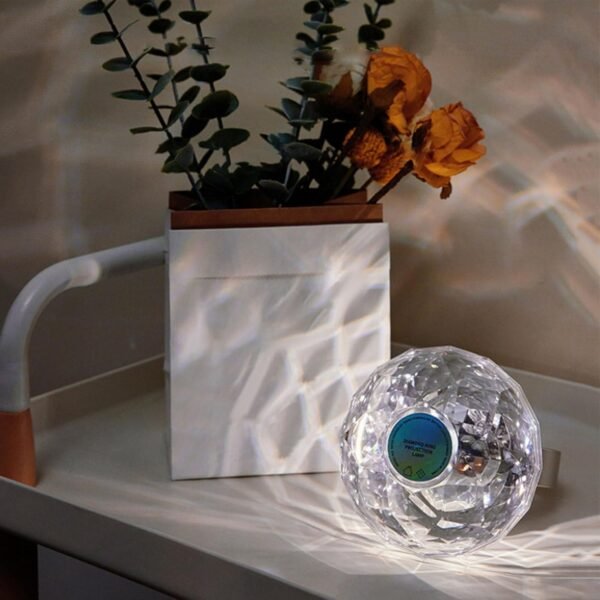 Luz de Night Crystal Night, Luz de Projeção de Anel de Diamante, Crie Atmosfera de Céu Romântico Com Estrela Com Luz Branca, Quente e, Ideal para Casa, Noivado, Festa de - Imagem 6
