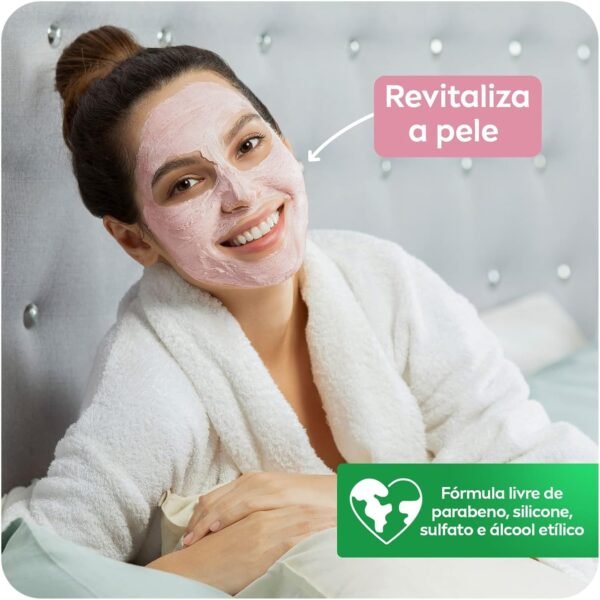 NIVEA Aqua Rose 3 em 1 150ml - Sabonete, Esfoliante e Máscara Facial - Com argila branca, ácido hialurônico e água de rosas orgânica - Imagem 4