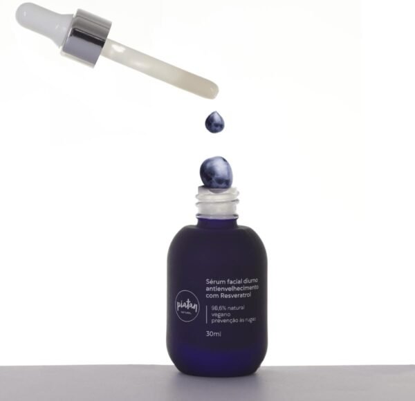 Serum Facial Diurno Antienvelhecimento Resveratrol 30ml Piatan Natural - Imagem 2
