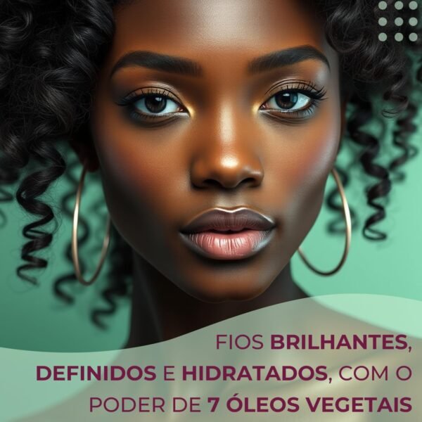Condicionador Cachos Vegan 1L - Hidratação Profunda, Controle de Frizz e Definição - 100% Vegano e Natural, Com 7 Óleos Nutritivos - Imagem 6