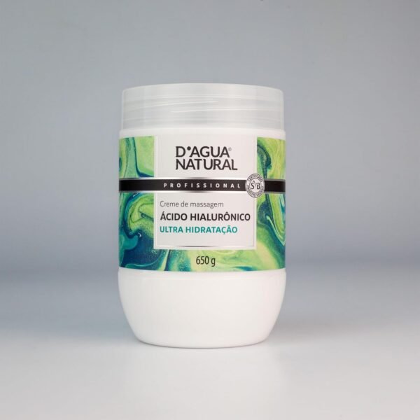 D'AGUA NATURAL Creme De Massagem Ácido Hialurônico 650 G - Imagem 2