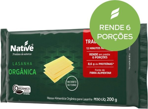 Massa para Lasanha Orgânica Native 200g - Imagem 3