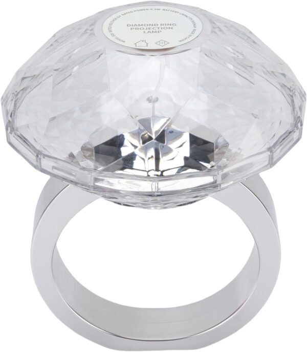 Nurnesy LED Diamond Ring Projeção Luz - Luz da Night Romantic Crystal para Casa, Celebrações de Engajamento e Festas de Despedida de Solteira - Imagem 8