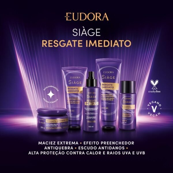 SIAGE MÁSCARA CAPILAR RESGATE IMEDIATO 250g - Imagem 2