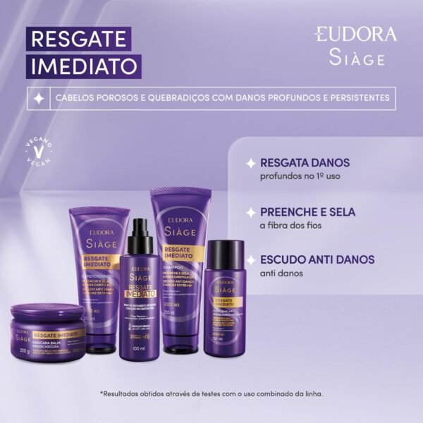 SIAGE MÁSCARA CAPILAR RESGATE IMEDIATO 250g - Imagem 8