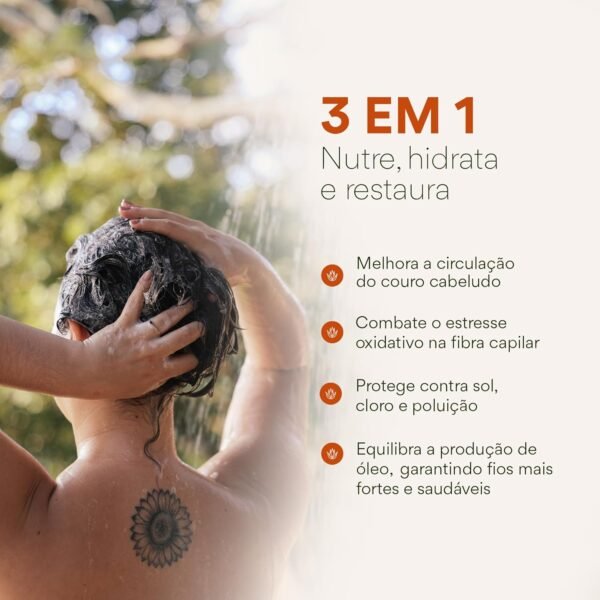 AHOALOE Máscara Capilar HNR Reconstrutora - Hidratação, Nutrição e Reconstrução - Babosa, MuruMuru e Pracaxi - Restauração para Cabelos Ressecados e Danificados - 250g - Imagem 5