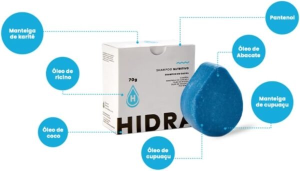 Kit 2 Shampoo Sólido Nutritivo - Hidratei - Imagem 4