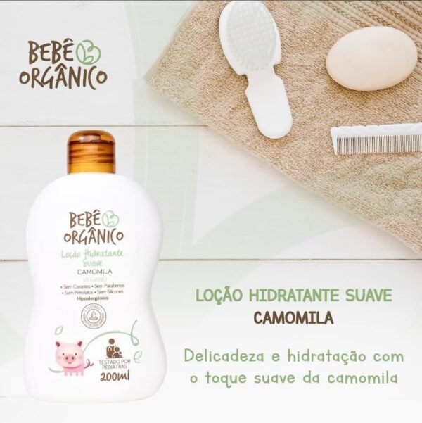 Loção Hidratante Camomila Suave Bebê Orgânico - 200ml - Imagem 2