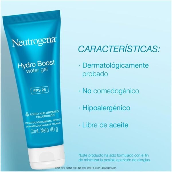 Neutrogena Hidratante Facial Hydro Boost Water Gel FPS 25,55g - Imagem 2