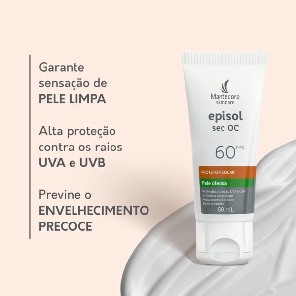 Mantecorp Episol Sec OC FPS 60 60G – Protetor Solar Facial com Controle da Oleosidade por 12H - Imagem 3